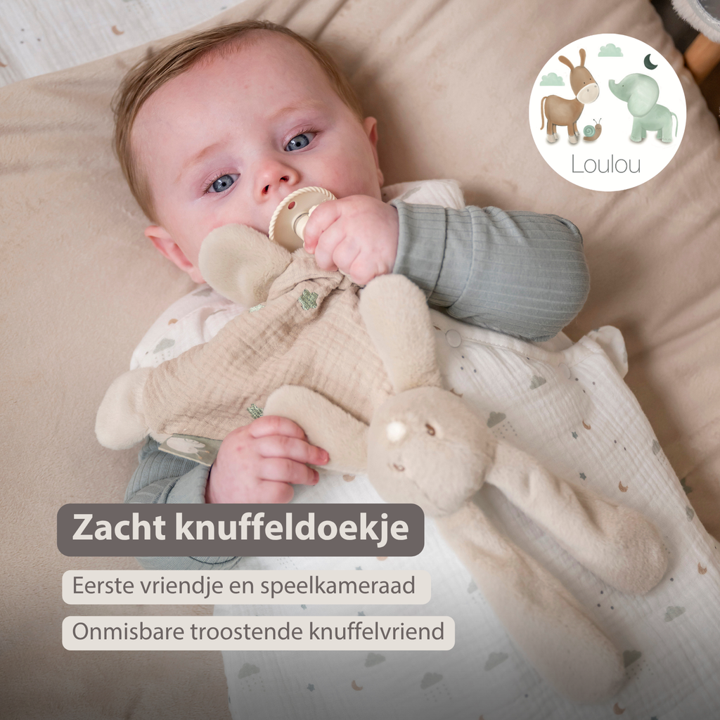 Zacht knuffeldoekje - konijn