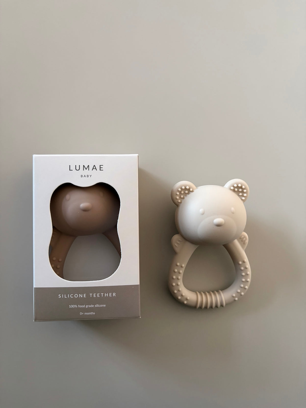 Lumae Baby – Siliconen bijtring & rammelaar