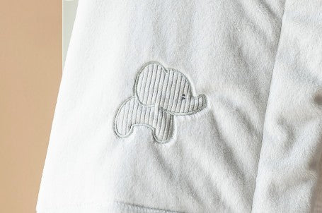 LouLou zachte babydeken olifant - 75 x 100 cm